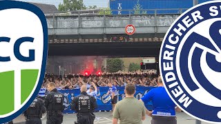 FANMARSCH INVASION amp EXTASE  FC Gütersloh 🟢🔵 vs 🔵⚪️ MSV Duisburg [upl. by Targett482]