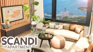 Modern Scandi Apartment  The Sims 4 Speed Build Apartment Renovation [upl. by Lletnahc]