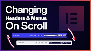 Changing Headers On Scroll with Elementor Sticky Headers [upl. by Esoj]