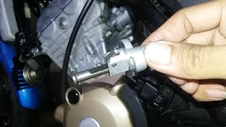 tutorial setting tensioner rantai kampratketeng suzuki satria injeksiFI [upl. by Ditmore]