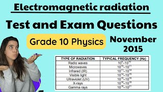 Grade 10 Electromagnetic Radiation Past Paper Exam Question November 2015 [upl. by Lleral167]