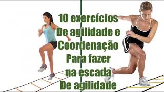 10 exercícios de agilidade e coordenação para fazer com a escada de agilidade [upl. by Beaston617]