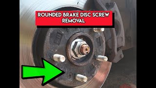 Remove rounded off brake disc screw DIY in minutes [upl. by Stock]