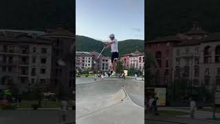 World first 360 bri whip oppo kickless to kickless scooter tricks scootering самокат трюк [upl. by Aniluap]