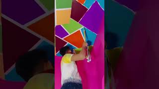 Maskin tep design video 🏡🎨🖌️ art trending painting vairal reels [upl. by Ennylyak]