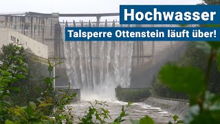 Staudamm läuft über  weitere Überflutungen drohen [upl. by Modestia]