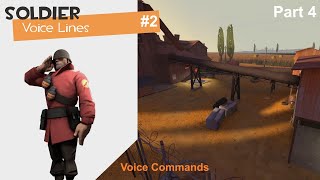 Soldier  Voice Commands  Voice Lines  TF2 2P4 [upl. by Ardnuas43]