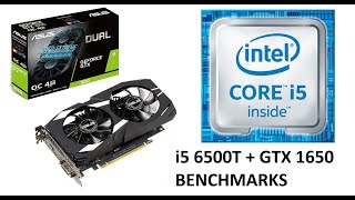 i5 6500t  GTX 1650 4GB OC Pruebas de rendimiento Benchmarks [upl. by Uolymme]