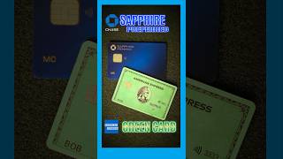 Chase Sapphire Preferred vs Amex Green Card shorts amex chasesapphire [upl. by Eeresid]