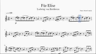 Für Elise  Beethoven Violin sheet music  Para Elisa [upl. by Ime]