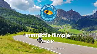 Instructievideo motorroutes  7 ZIP downloaden en ZIP map uitpakken [upl. by Nnylsia280]