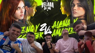 REACCIONANDO A LA VELADA IV  ZELING Y NISSAXTER VS ALANA Y AMABLITZ [upl. by Honoria667]