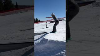 My new favourite winter sport 🤩 skiing miniskis skiingfun skiskates [upl. by Ahtanaram]