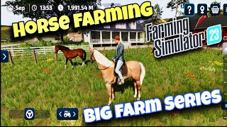 How to ride Horse and feed Horse 🐎🐎 Farming simulator 23  Exclusive mobile gameplay [upl. by Faus153]