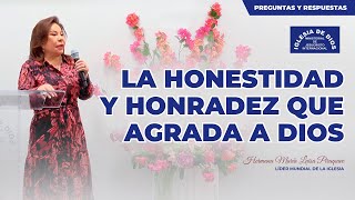 La honestidad y honradez que agrada a Dios  Hna María Luisa Piraquive IDMJI [upl. by Yendys]