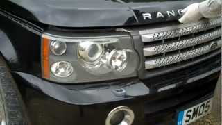 How to remove the headlights on a Range Rover Sport 200509 [upl. by Verneuil]