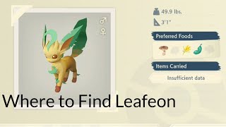 Pokemon Legends Arceus  Where to Find Leafeon [upl. by Oirasor84]