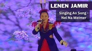 Lenen Jamir Singing Ni Na Meimer Ao song at Opening Ceremony Hornbill Festival [upl. by Enelrak]