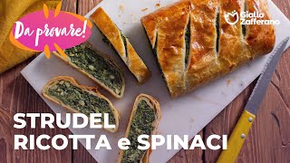 STRUDEL con RICOTTA E SPINACI  RICETTA SEMPLICE e SAPORITA🤤💚🤍 [upl. by Reddin]