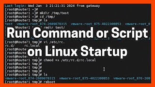 Run Application Command or Script on Linux Startup  Linux Startup [upl. by Etnoek652]