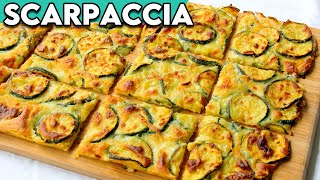 Thin Crispy Zucchini Scarpaccia Youll never see zucchini in the same way [upl. by Parris]