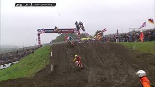 Roczen overtakes Tomac and Herlings Race 1 MXGPMX2  2024 Monster Energy FIM MXoN [upl. by Leblanc]