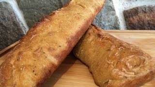 Easy Vegan 3 Ingredient French Bread [upl. by Adnofal]