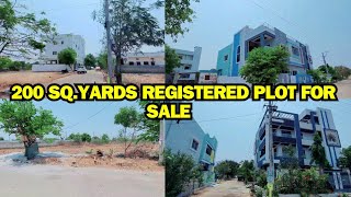 200 SQYARDS REGISTERED PLOT FOR SALE BALAPUR MALLAPUR RCI ROAD HYDERABAD [upl. by Nellaf738]