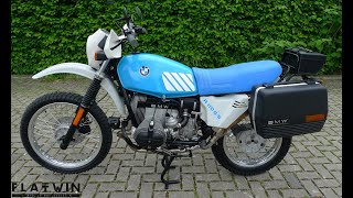 A vendre te koop for sale BMW R80GS  1987  Tuareg Blue flatwinmotos [upl. by Leftwich]