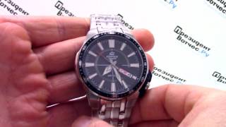 Часы Casio EDIFICE EFR106D1A  Видео обзор от PresidentWatchesRu [upl. by Akinyt]