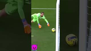 Impossible goalkeeper save 😈😈 football impossiblesaves soccer amazingsaves goals unbelievables [upl. by Alair852]