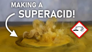 Distilling A Superacid In My Garage Chlorosulfonic Acid Synthesis and Reactions [upl. by Lusa333]