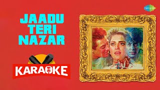 Jaadu Teri Nazar  Karaoke With Lyrics  Udit Narayan  Anand Bakshi  ShivHari  Old Songs [upl. by Otsirave843]