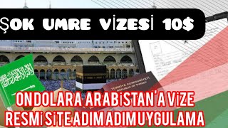 10 dolara Umre online vize başvurusu nasıl yapılır Arabistana vize yeşil pasaport ucuz vize [upl. by Currey]