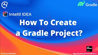 How to create a Gradle Project in IntelliJIDEA  Java Gradle Project  IntelliJIDEA Tutorial [upl. by Malena]