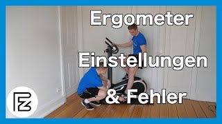 Ergometer Einstellungen amp die häufigsten Technikfehler [upl. by Dnalor]