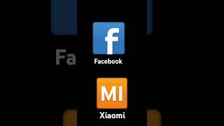 Facebook logo app Xiaomi logo devicedisplay [upl. by Alamap]