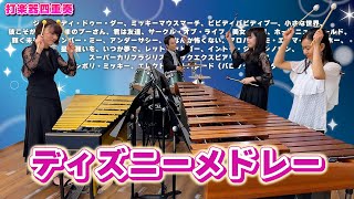 【打楽器4重奏】ディズニー超名曲メドレー [upl. by Anima]