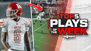 🔥🔥 TOP 5 HIGH SCHOOL FOOTBALL PLAYS OF WEEK 4  2023 SEASON 🔥🔥 [upl. by Tychonn248]