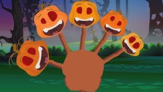 famiglia della barretta della zucca canzone di halloween musica per bambini Pumpkin Finger Family [upl. by Naara132]