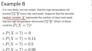 Discrete Random Variables Examples Basic Probability and Statistics Concepts [upl. by Claybourne889]