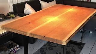 DIY Table Esszimmertisch selber bauen [upl. by Htessil]