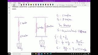 Engineering mechanics    Deflection Helical springs Series and Parallel  121 [upl. by Eiddet]