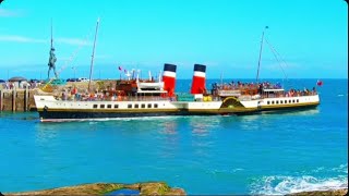 Paddle Steamer Waverley at Ilfracombe Harbour May 2024 [upl. by Haelem]