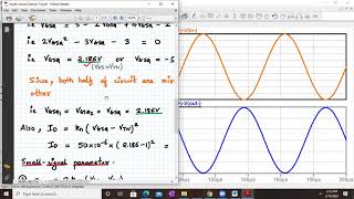 MOSFET differential amplifier in LTspice Estimation of ID VGS and Ad [upl. by Iverson]