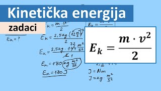 Kinetička energija zadaci [upl. by Jacobba]