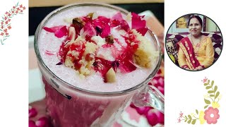 गुलकंद लस्सी Gulkand Lassi  Gulkand Lassi Recipe  Lassi Recipe [upl. by Seward860]