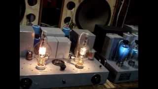 100Th and 805 Tube Amplifier Se 40W40W [upl. by Ciredor]