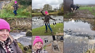 Dales Getaway First Twinless Twin Birthday 🥺 Grassington Hebden Waterfalls Gift Shops Ladycroft [upl. by Somisareg]