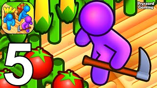 Farm Land  Gameplay Walkthrough Part 5 Stickman Farm Land Farming New Update iOSAndroid Gameplay [upl. by Bill]